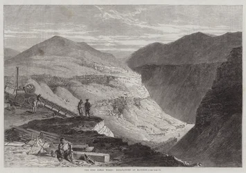 I lavori del Canale di Suez, scavi a El-Girsh